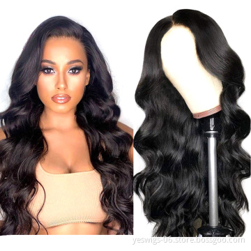 Popular New Virgin Hair Vendors Cuticle Aligned Raw Virgin For Black Women 13X6 Wigs Burmese Human Hair Lace Front Body Wave Wig